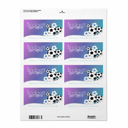 Fußball-Bat-Mitzvah-Siegel (Vorne)