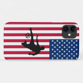 "Fußball-Batter" und "American Flag Otter" Case-Mate iPhone Hülle (Rückseite (Horizontal))
