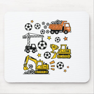 Fußball-Bau-LKW-Liebhaber Spieltagsbruder Mousepad