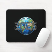 Fußball bedeckt den Globus 2026  Mousepad (Mit Mouse)