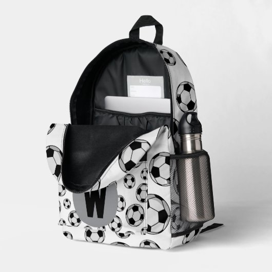 Fußball  bedruckter rucksack (Rückseitige Ecke links (Offen) )