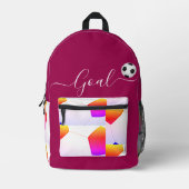 Fußball Bedruckter Rucksack (Vorderseite)