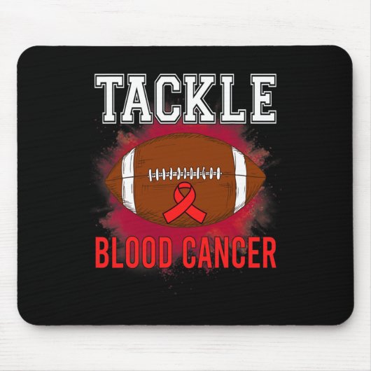 Fußball bekämpfen Blutkrebs Bewusstsein Männer Fra Mousepad (Vorne)