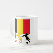 Fußball Belgien Kaffeetasse (Vorderseite Links)