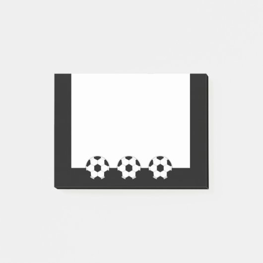 Fußball| Benutzerdefinierte Hintergrundfarbe Post-it Klebezettel (Vorderseite)