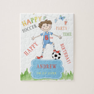 Fußball benutzerdefinierte Kinder Geburtstag lusti Puzzle