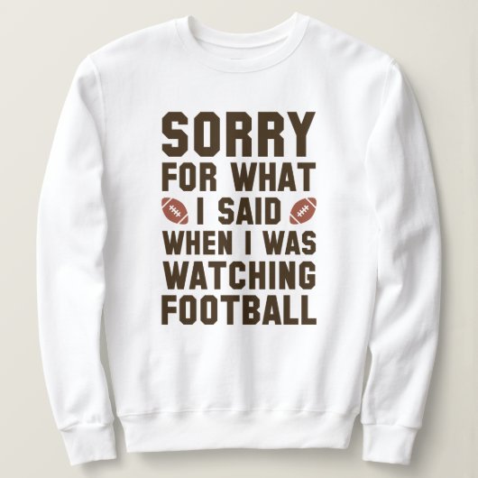 Fußball beobachten sweatshirt (Design vorne)