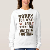 Fußball beobachten sweatshirt (Vorderseite)