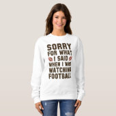 Fußball beobachten sweatshirt (Vorne ganz)