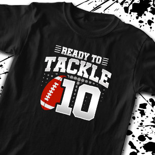 Fußball bereit zum 10-jährigen 10. Geburtstag T-Shirt