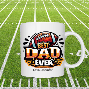Fußball Bester Vater Vatertag Personalisiert Kaffeetasse