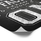 Fußball BEWEGT IHRE SPIELGESICHTEN AUF DER SCHREIB Poster (Ecke)