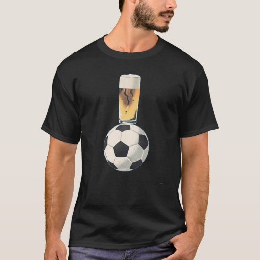 Fußball + Bier T-Shirt (Vorderseite)