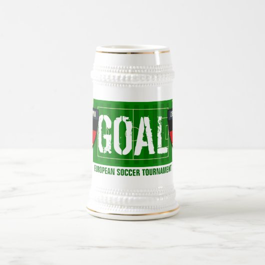 Fußball-Bier-Tasse ZielDeutschland Deutschland Bierglas (Mittel)