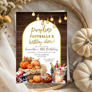 Fußball-Biere Erwachsene Male Geburtstagsparty Einladung