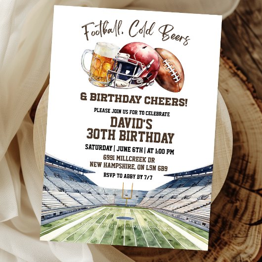 Fußball Biere Geburtstag Prost Einladung