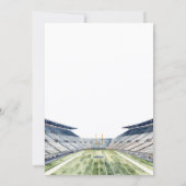 Fußball Biere Tailgate & Feier Paardusch Dusche Einladung (Rückseite)