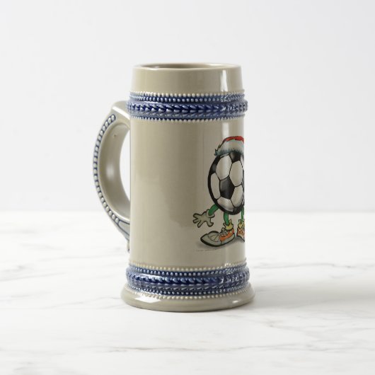Fußball Bierglas (Vorderseite Links)