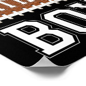 Fußball BIRTHDAY AUTOGRAFIEN signieren Print Poster (Ecke)