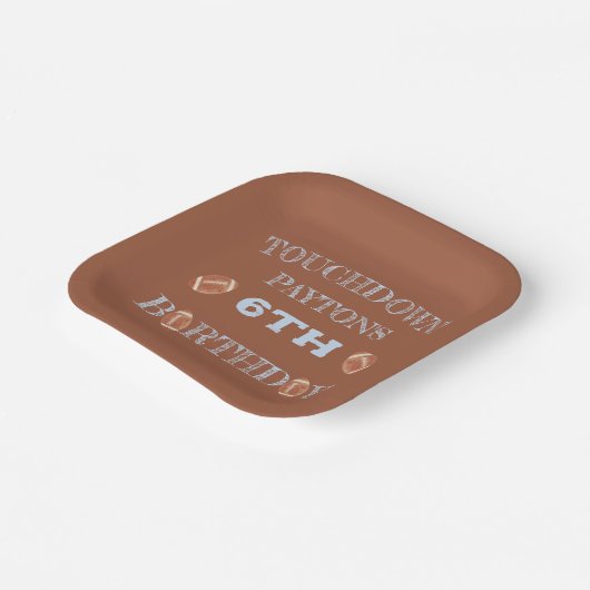 Fußball-BIrthday Party Pappteller (Gewinkelt)