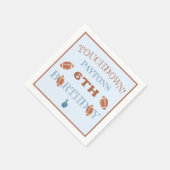 Fußball-BIrthday Party Serviette (Ecke)