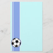 Fußball; blau briefpapier (Vorderseite)