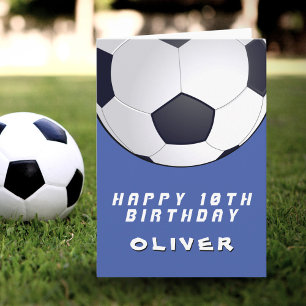 Fußball Blau Junge Alles Gute zum Geburtstag Karte