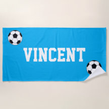 Fußball Blau Kinder Individueller Name