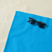 Fußball Blau Kinder Individueller Name Strandtuch (Beispiel)