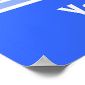 Fußball; blau poster (Ecke)