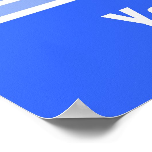 Fußball; blau poster (Ecke)