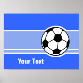 Fußball; blau poster (Vorne)