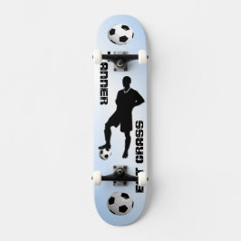 Fußball blau / Sportdesign Skateboard