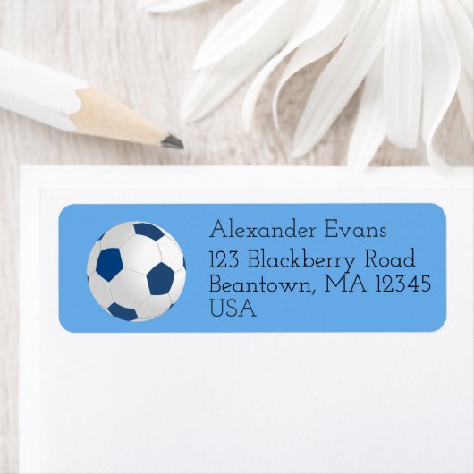 Fußball Blau und Weiß (Insitu)