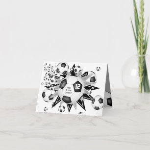 Fußball Blowout Kinder Sportstar Geburtstag Karte