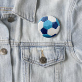 Fußball-Blues Button (Beispiel)