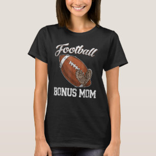 Fußball Bonus Mama Leopard Ball Muttertag T-Shirt