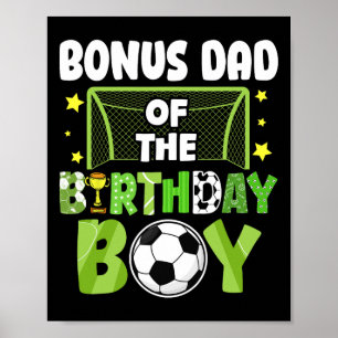 Fußball Bonus Papa Geburtstag Junge Party Fußball  Poster