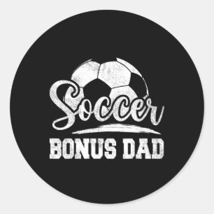 Fußball-Bonus Vater Fußball-Spieler-Spiel Tag Vate Runder Aufkleber