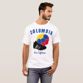 Fußball Boot Ball Cafeteros Colombia Flag Football T-Shirt (Vorne ganz)
