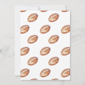 Fußball Boy 1. Geburtstag Dankeskarte (Rückseite)