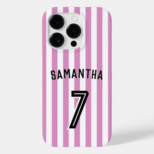 Fußball Boy Custom Player & Number Case-Mate iPhone Hülle (Rückseite)