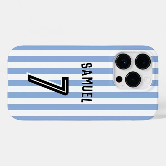 Fußball Boy Custom Player & Number Case-Mate iPhone Hülle (Rückseite (Horizontal))