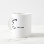 Fußball Boy Funny Dictionary Definition Fußball Bo Kaffeetasse (Vorderseite Links)
