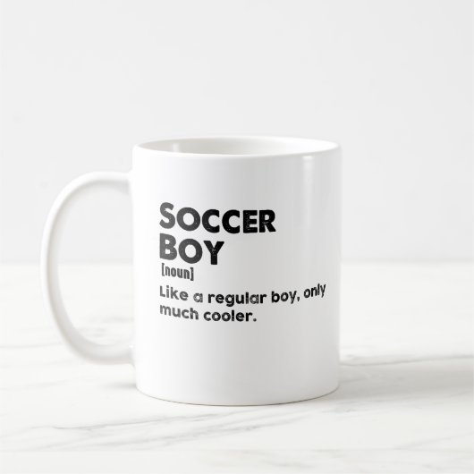 Fußball Boy Funny Dictionary Definition Fußball Bo Kaffeetasse (Links)