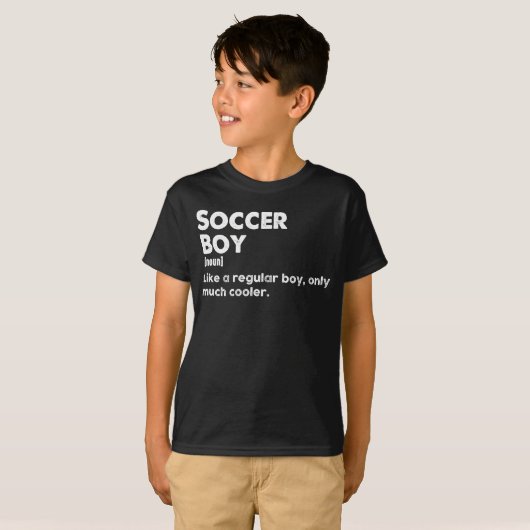 Fußball Boy Funny Dictionary Definition T-Shirt (Vorne ganz)