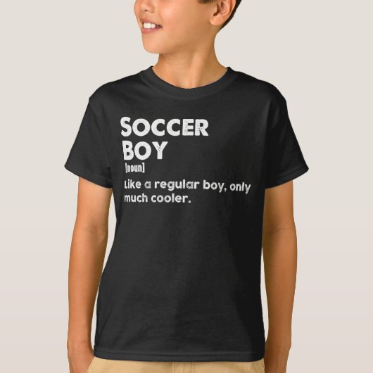 Fußball Boy Funny Dictionary Definition T-Shirt (Vorderseite)