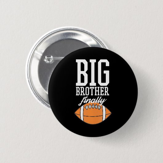 Fußball Boys Big Brother Endlich Button (Vorne & Hinten)