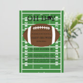 Fußball Boys Kinderdusche Einladung (Stehend Vorderseite)