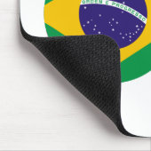 Fußball & Brasilien Fahne MUSEUM Zazzle Mousepad (Ecke)